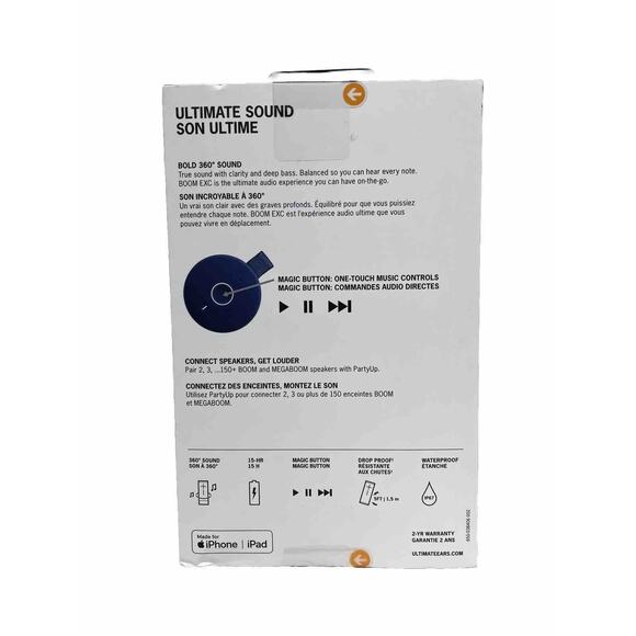 Ultimate Ears BOOM EXC Portable Bluetooth Speaker Blue (984-001800) - NEW - Picture 5 of 7